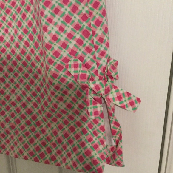 Lilly Pulitzer Pink Green White Skirt Size 8 - Picture 3 of 5